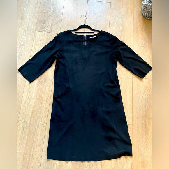 COSTES - Black suede dress - S - Picture 1 of 6
